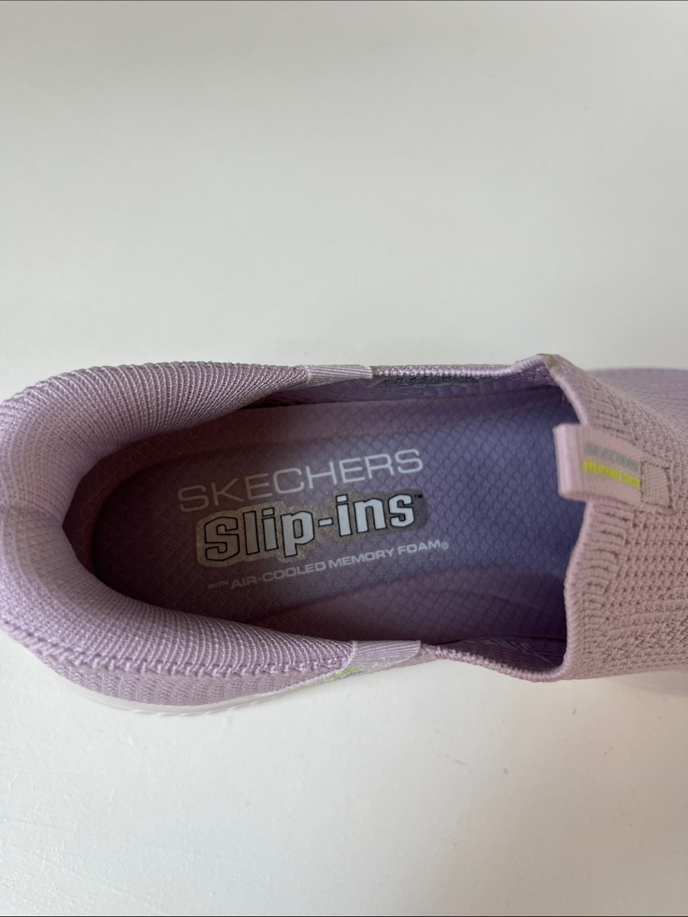 Skechers Women's Slip-On Stretch Knit Sneakers - Light Purple - Picture 6 of 12
